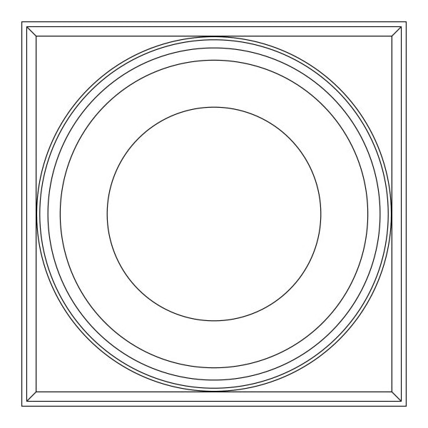 Ceilume Regency 2ft x 2ft Frosted Ceiling Tile V1-REGNCY-22CLR - main